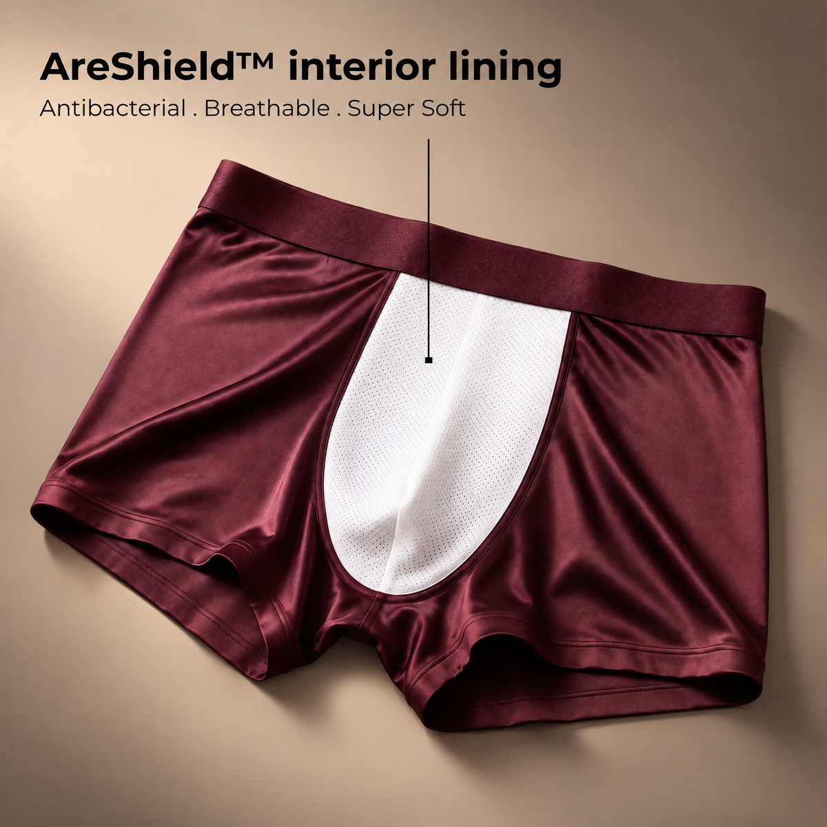 Ares Silk Boxers | All-Day Comfort (Burgundy Edition)