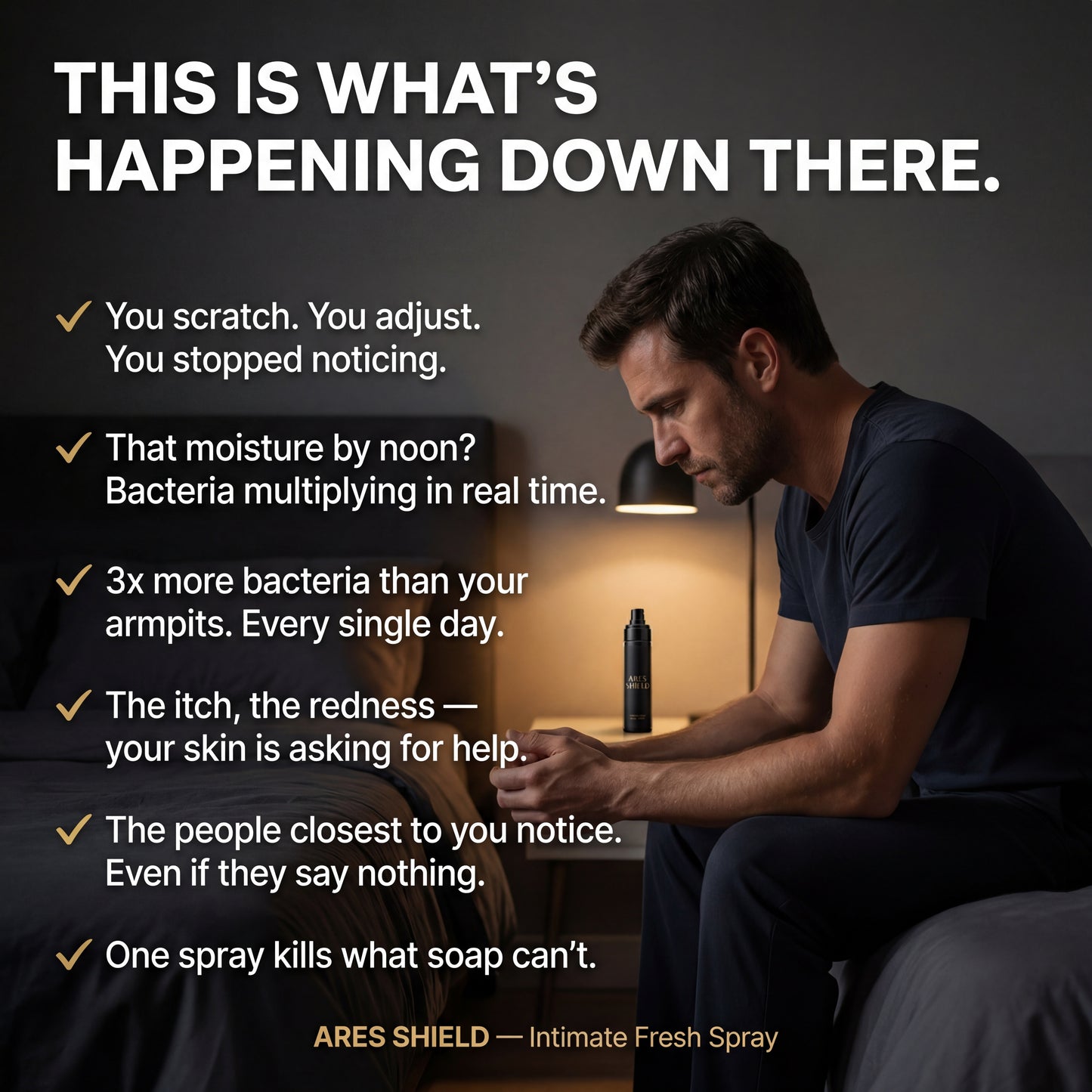 מגן ARES - תרסיס רעננות אינטימי